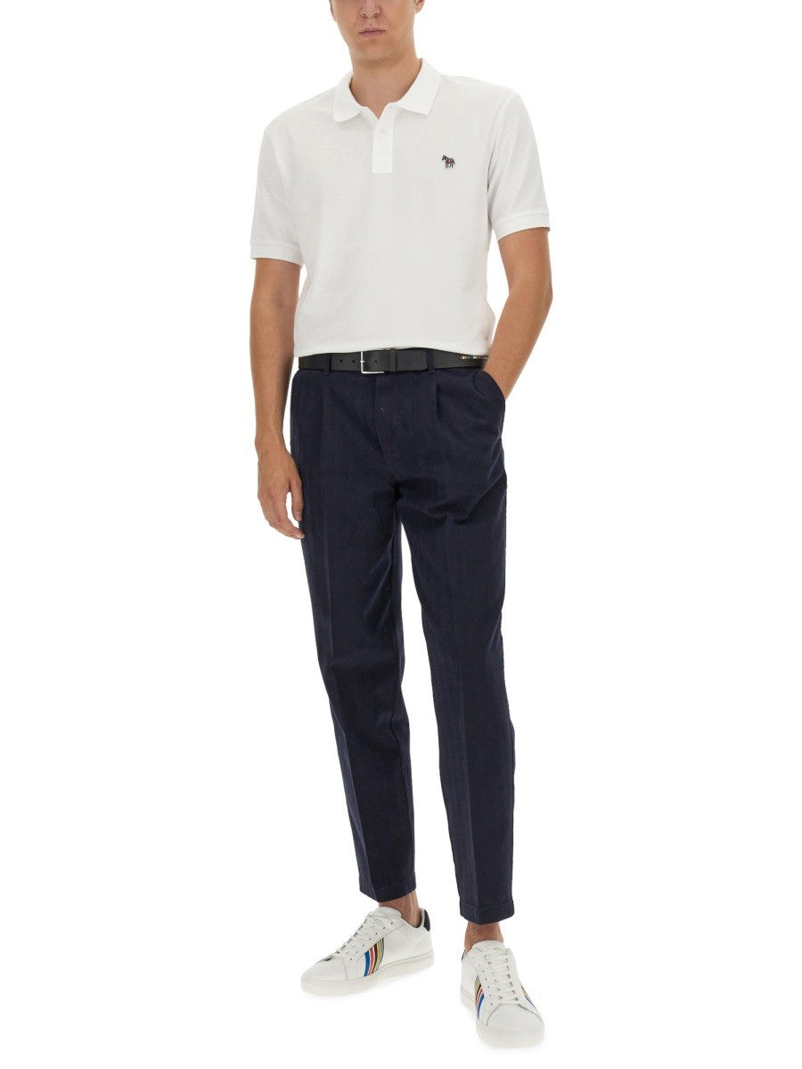 POLO SHIRT WITH ZEBRA PATCH