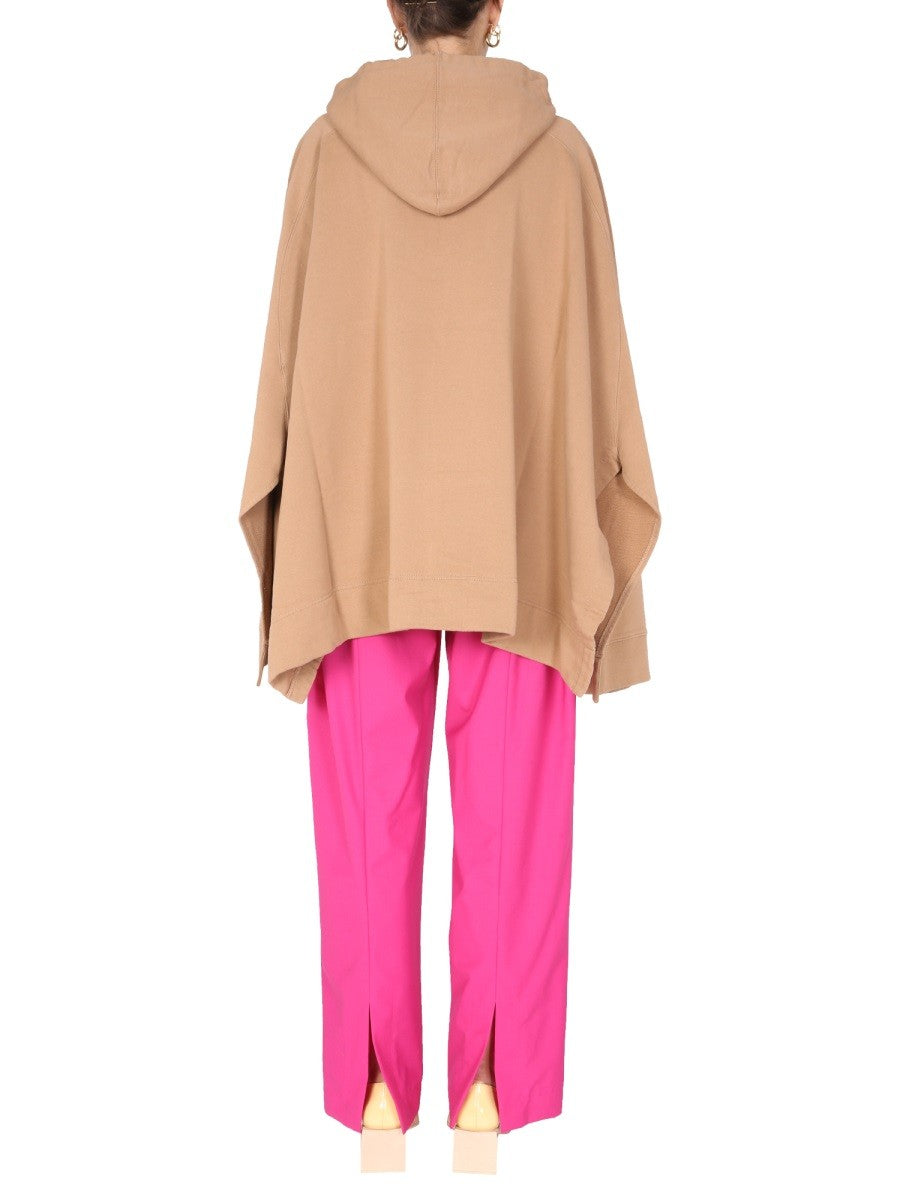 PONCHO SWEATSHIRT WITH EMBROIDERED LOGO | Basement 88
