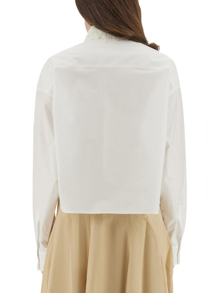 CHEMISE COURTE EN POPELINE