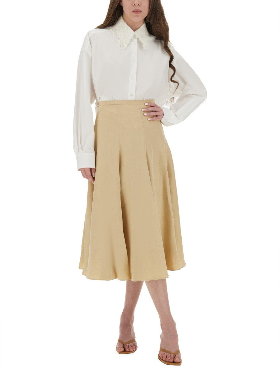 CHEMISE COURTE EN POPELINE