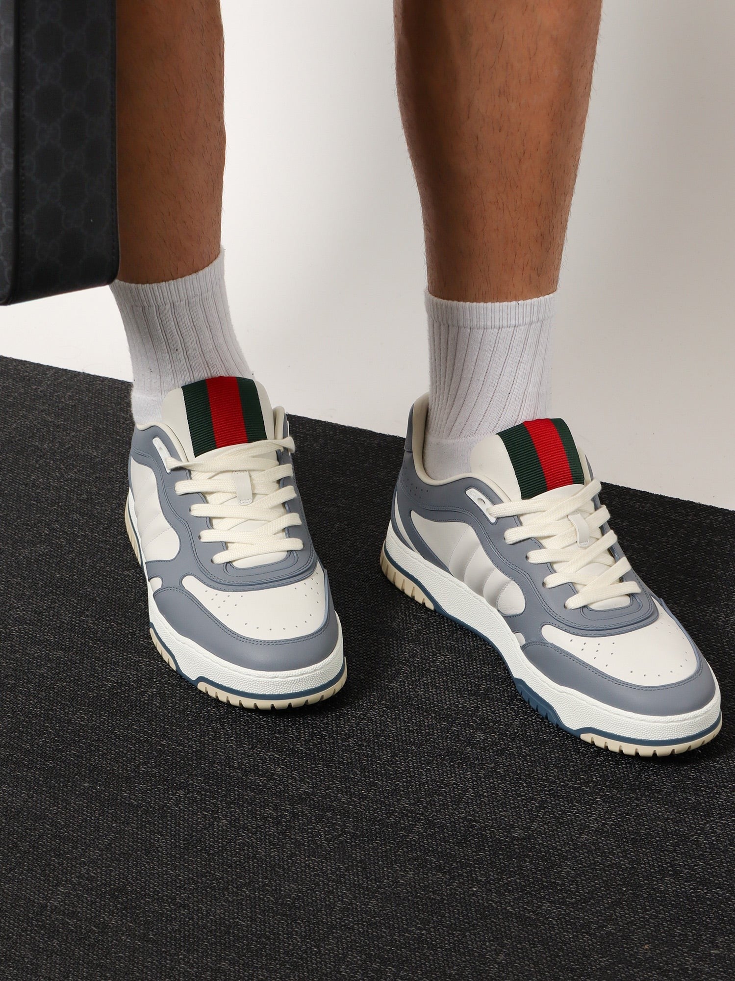 Baskets en cuir Re-web