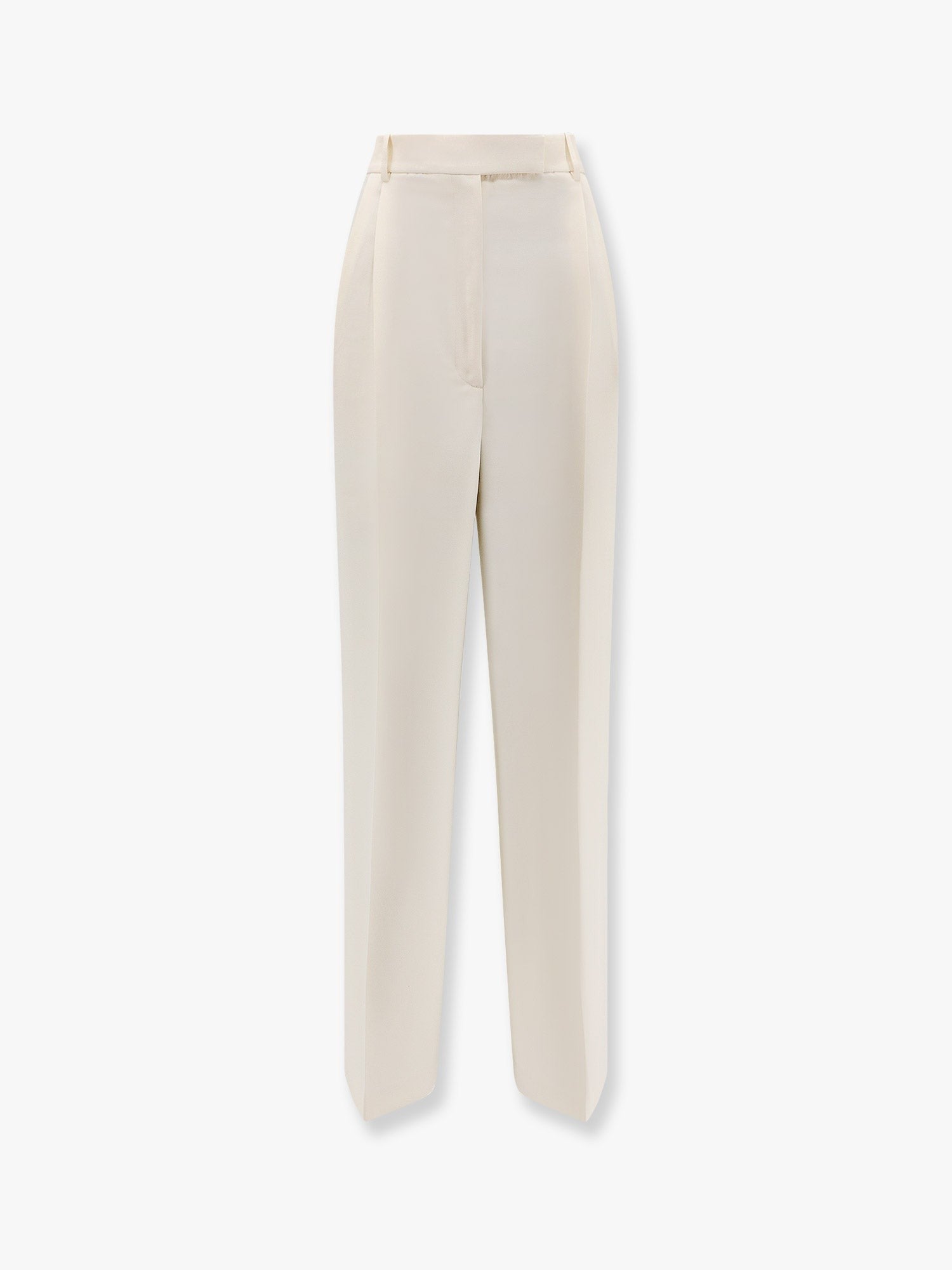 Recycled material trouser with wide leg