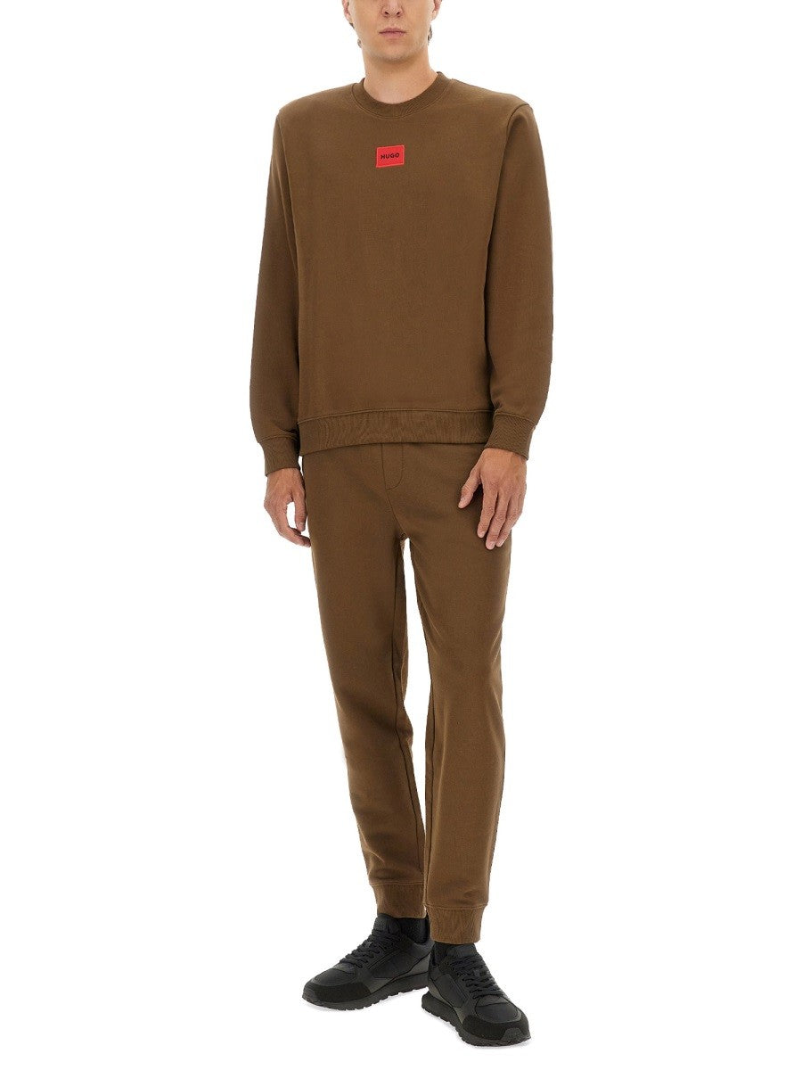 REGULAR FIT SWEATSHIRT WITH LOGO LABEL