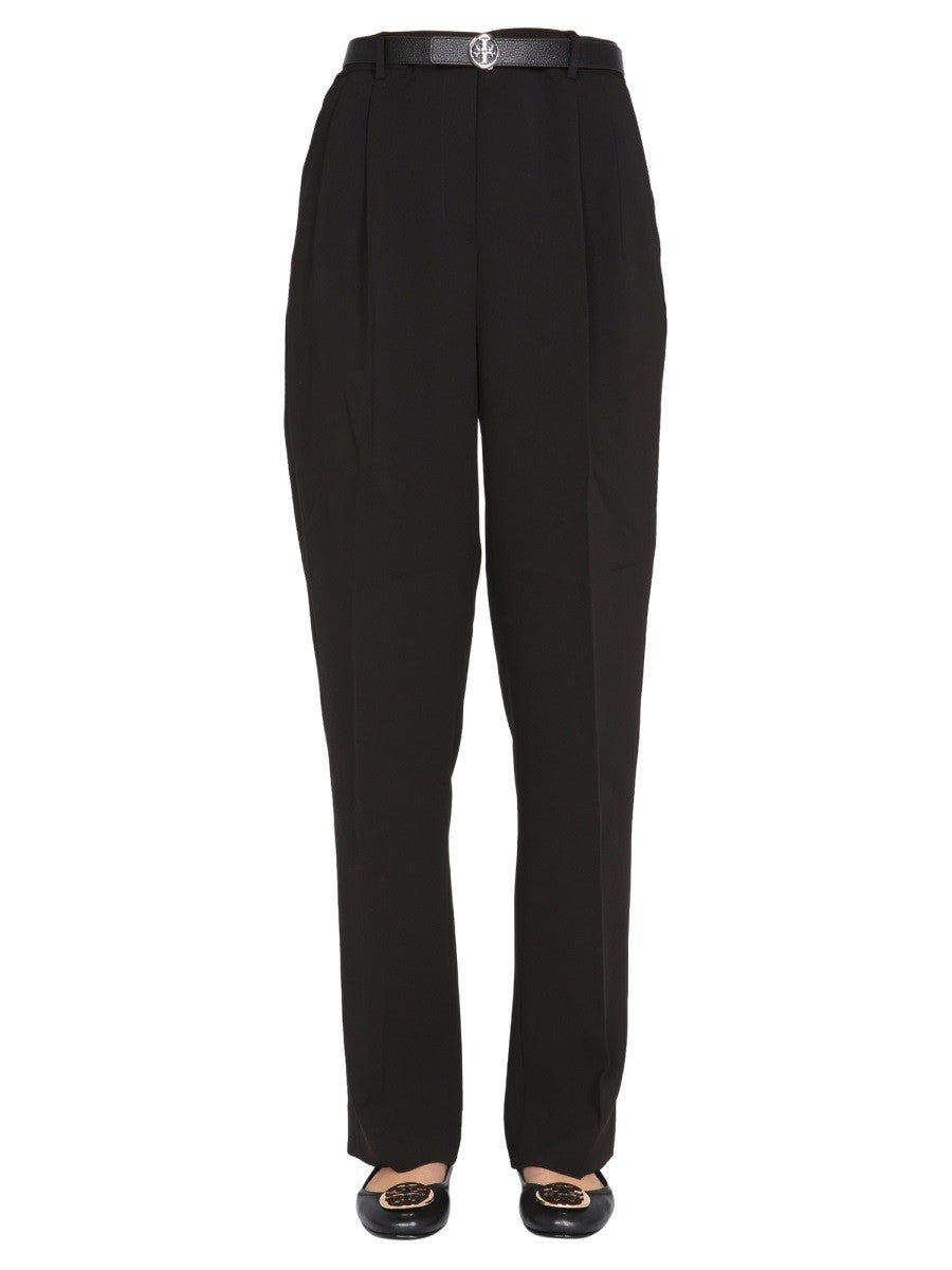 Front Button Zip Regular Fit Trousers