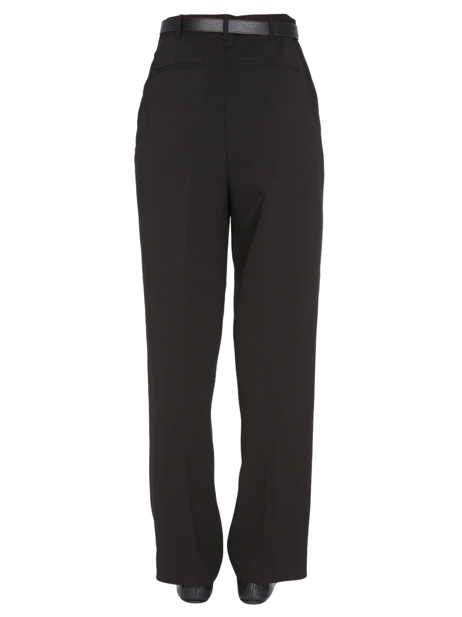 Front Button Zip Regular Fit Trousers
