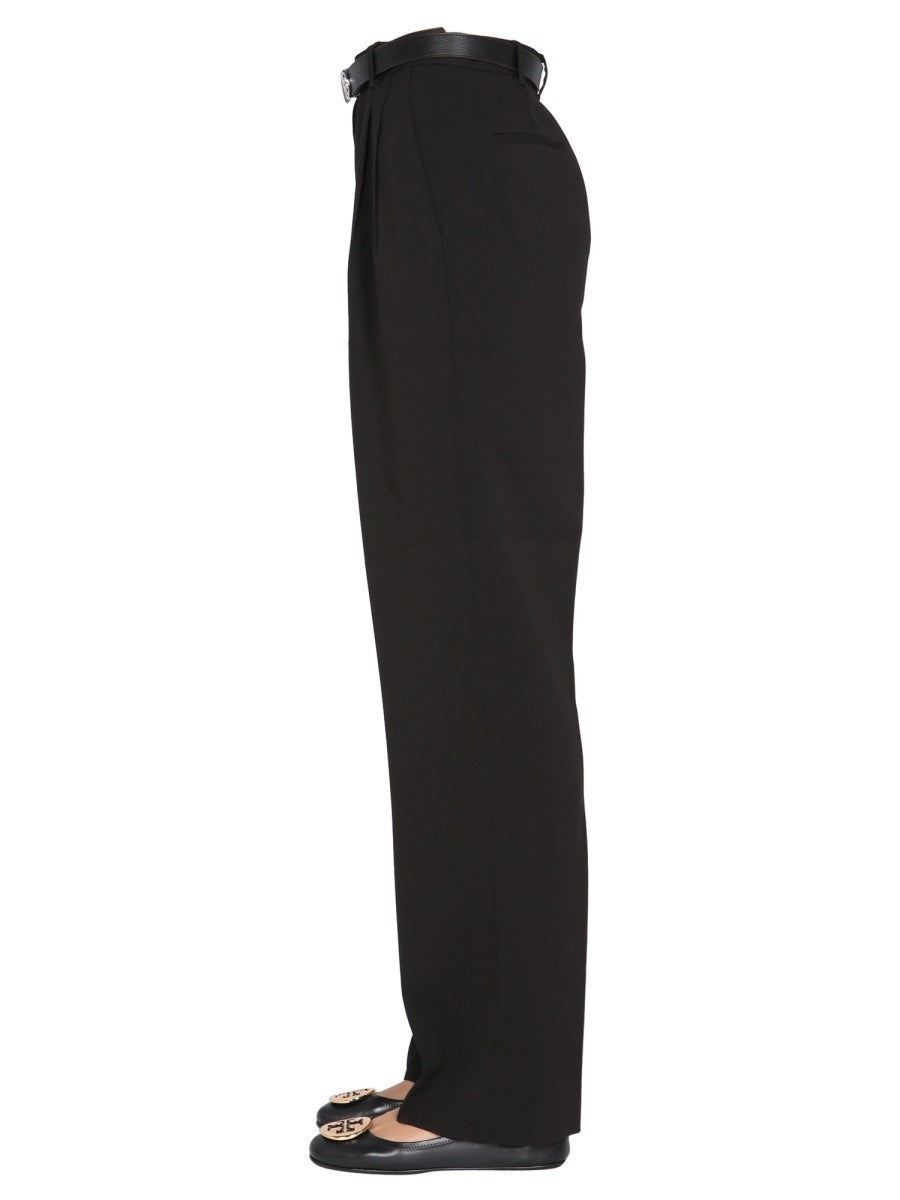 Front Button Zip Regular Fit Trousers