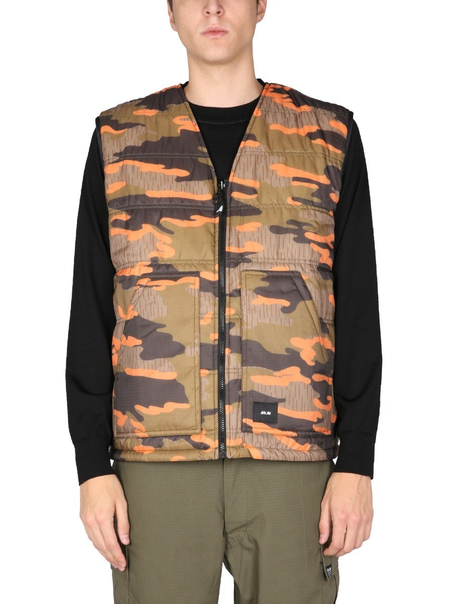 REVERSIBLE QUILTED GILET | Basement 88