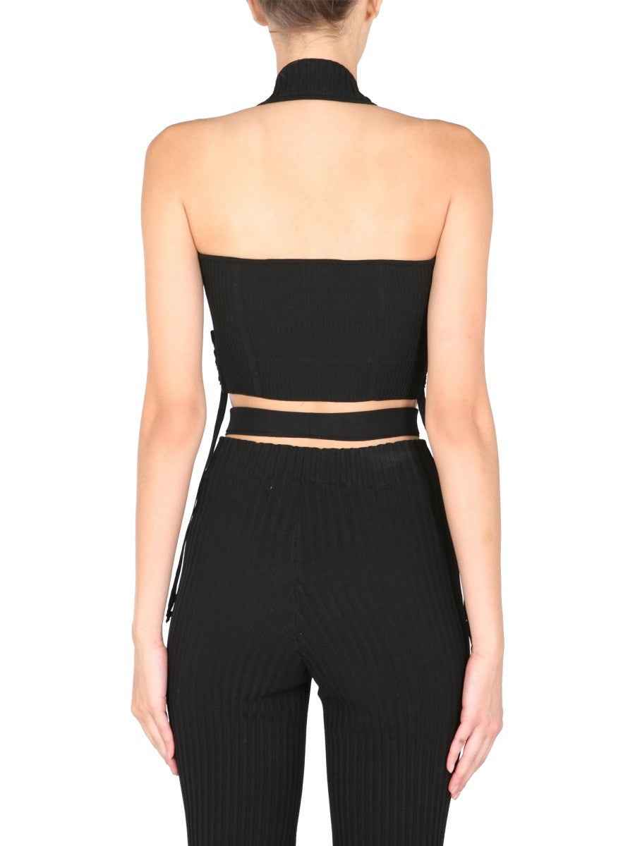 RIBBED BUSTIER