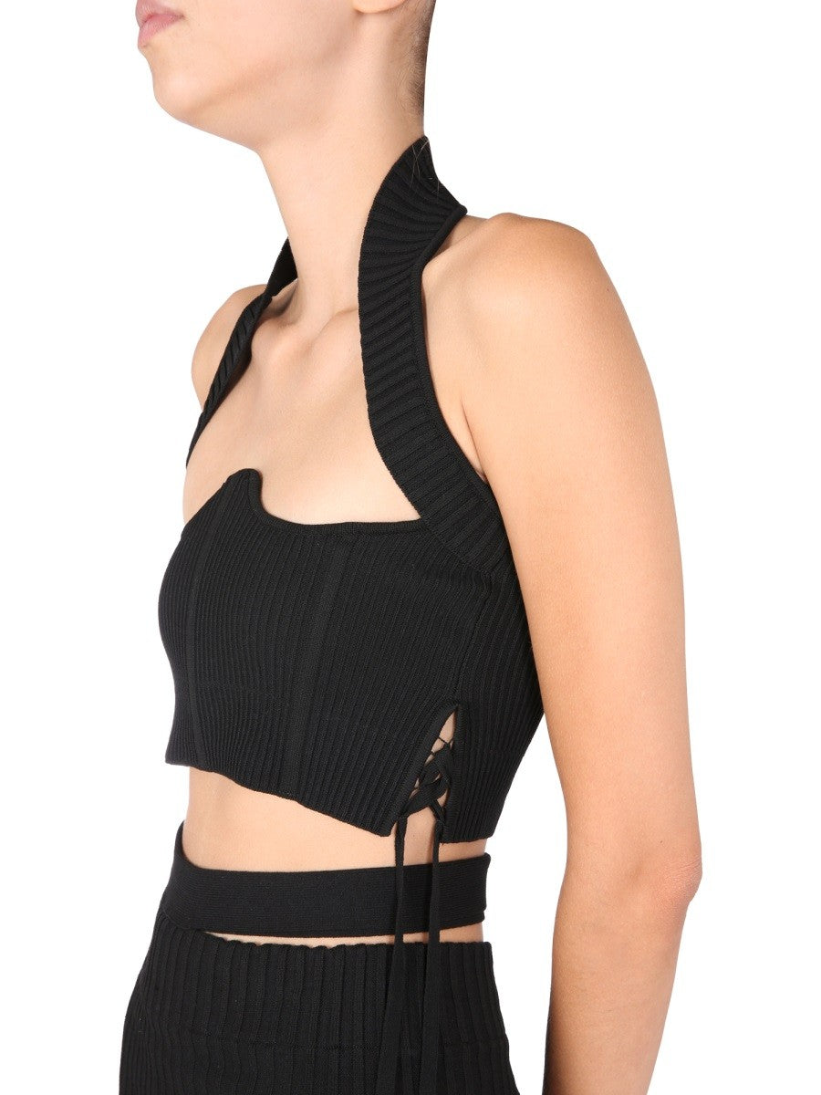 RIBBED BUSTIER