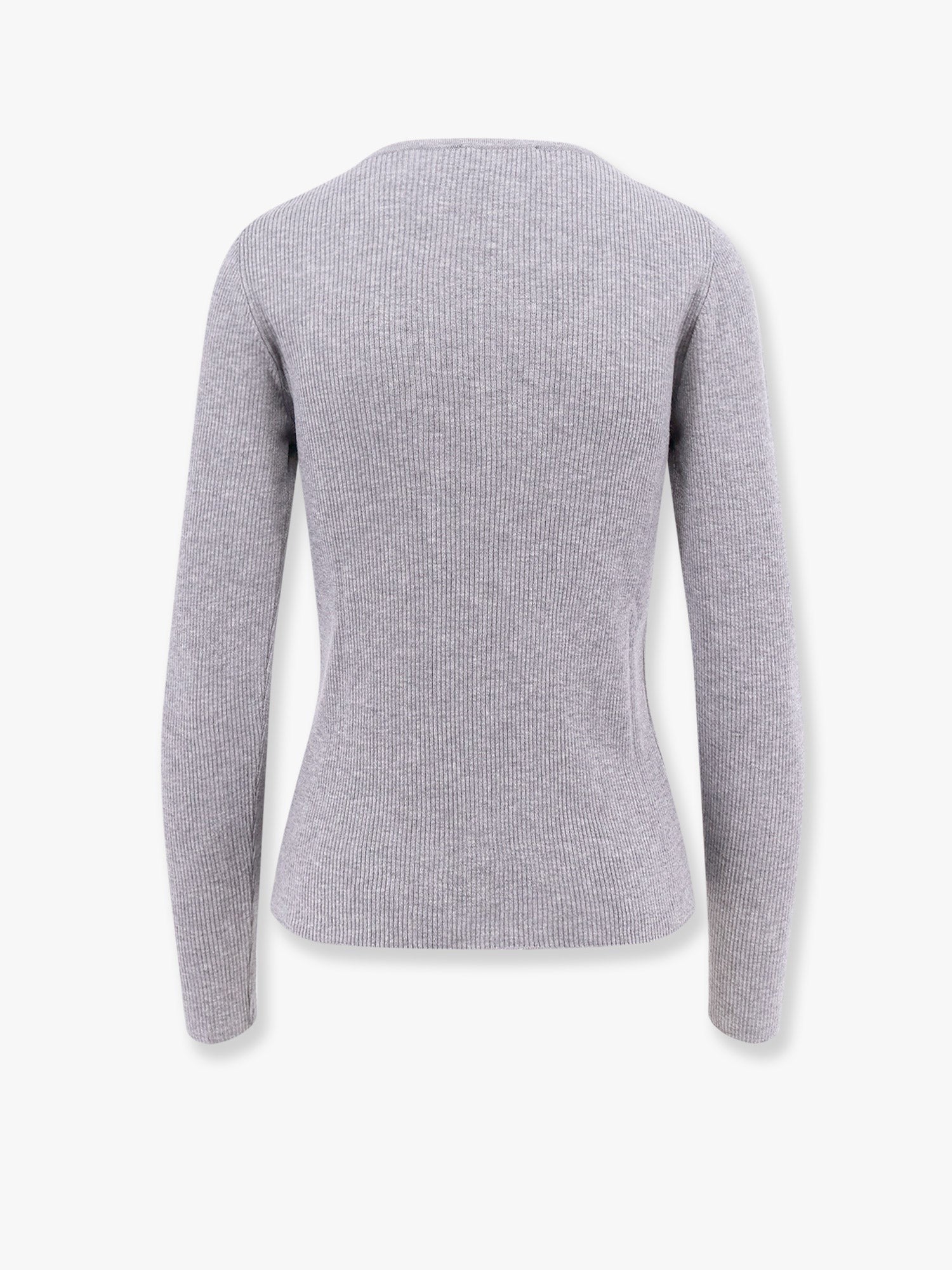 Ribbed fabric sweater