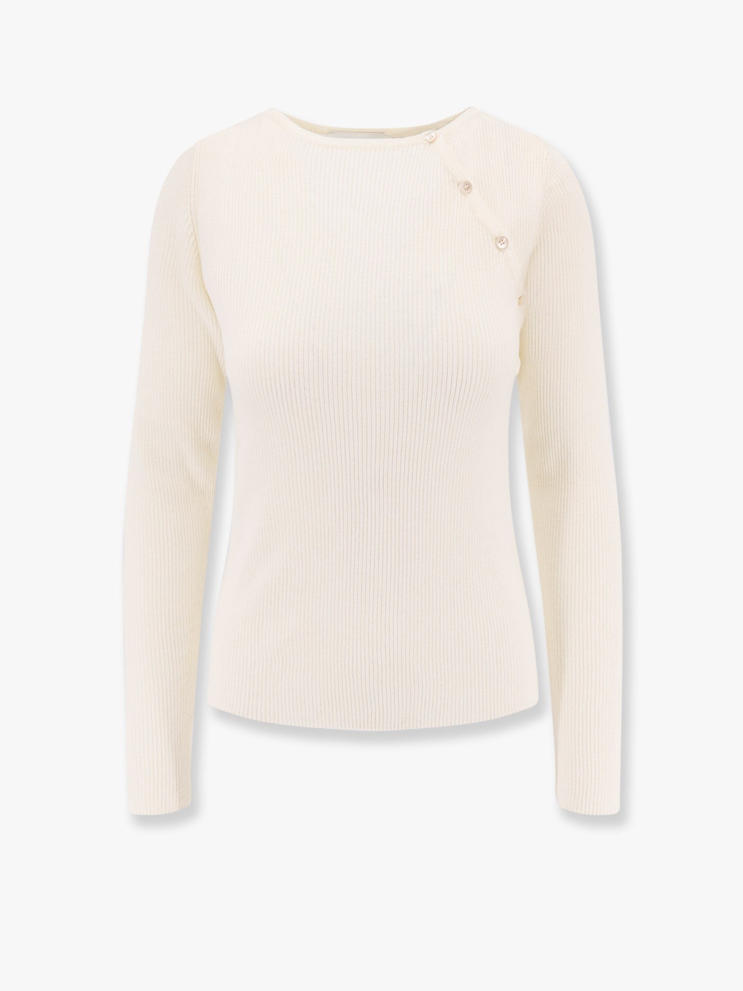 Ribbed fabric sweater