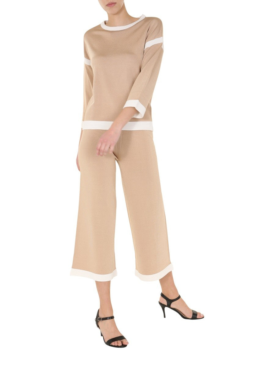 Wide Sleeve Round Neck Sweater