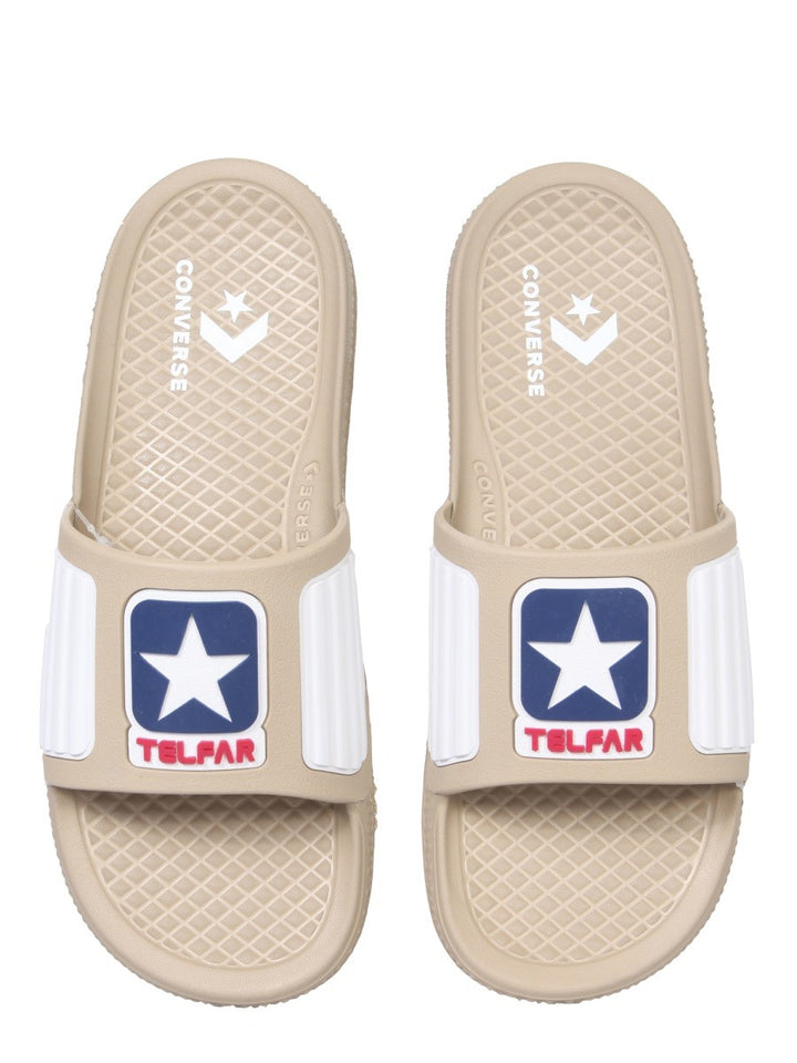 RUBBER SLIDE SANDALS | Basement 88