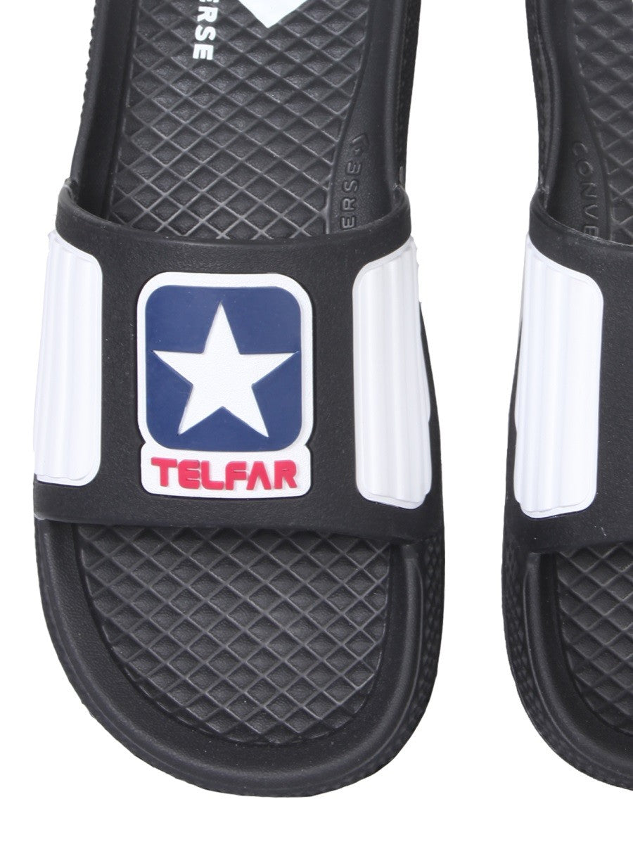RUBBER SLIDE SANDALS | Basement 88