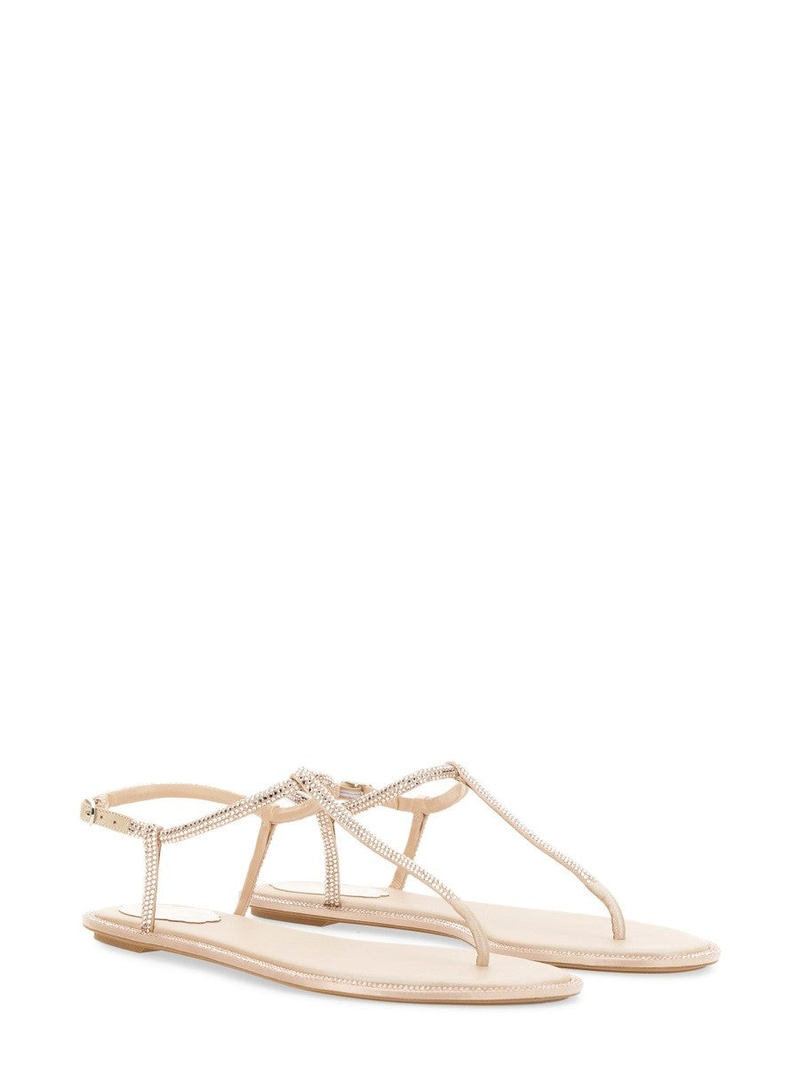 Satin Woven Sandals