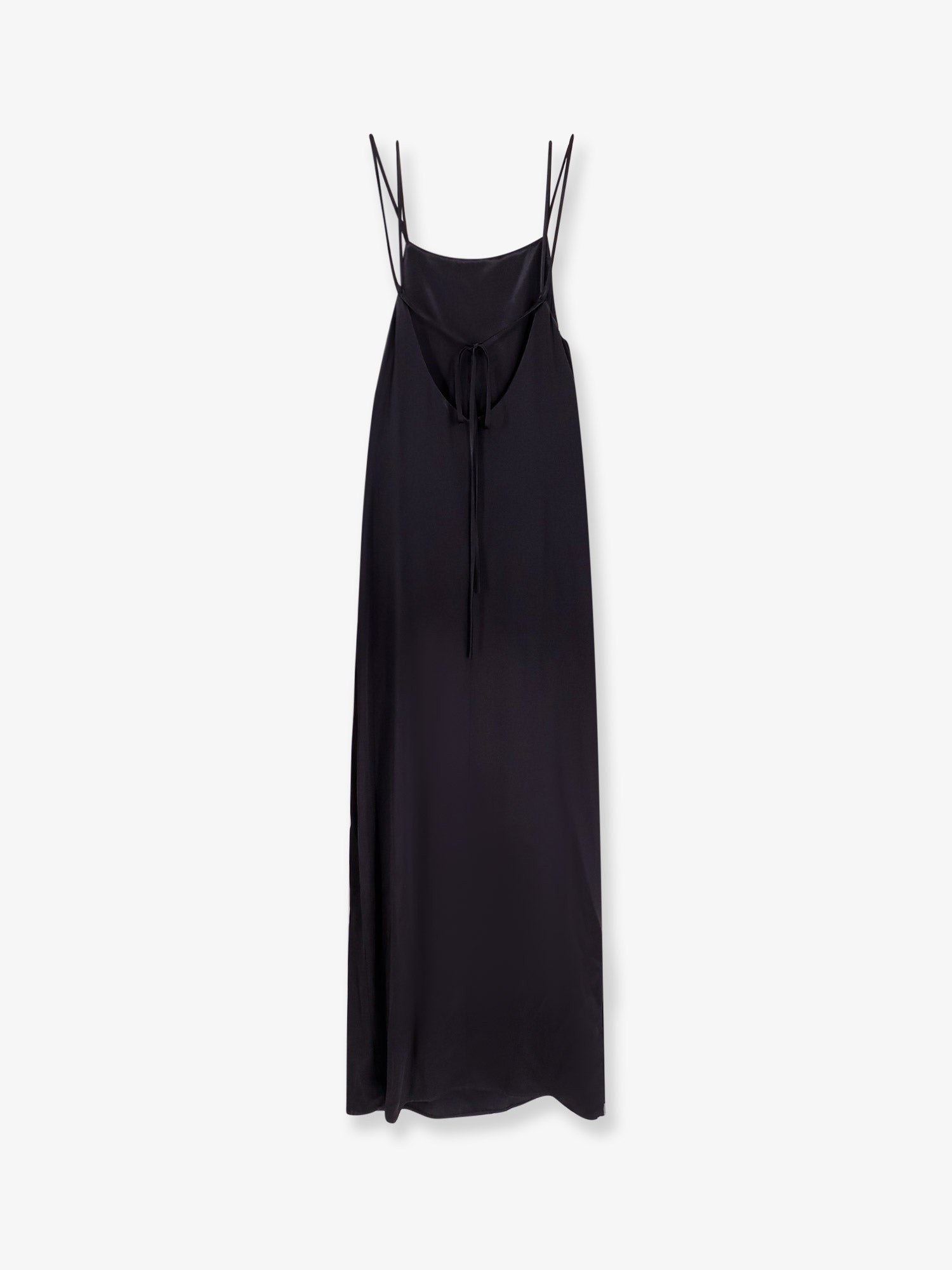 Sleeveless Satin Long Dress