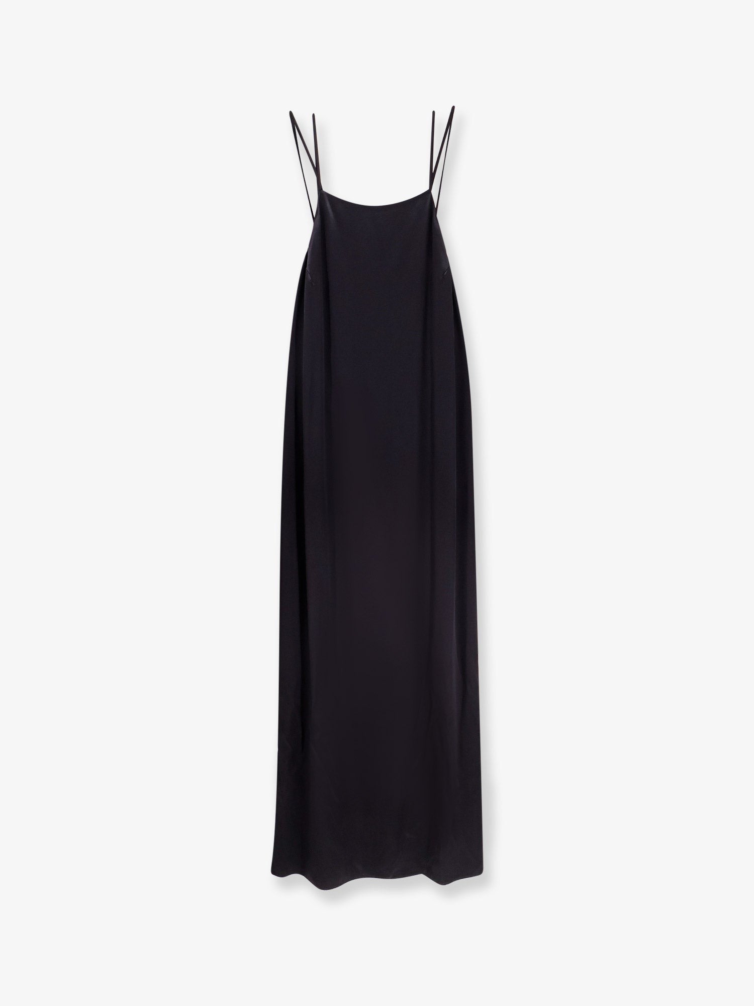 Sleeveless Satin Long Dress