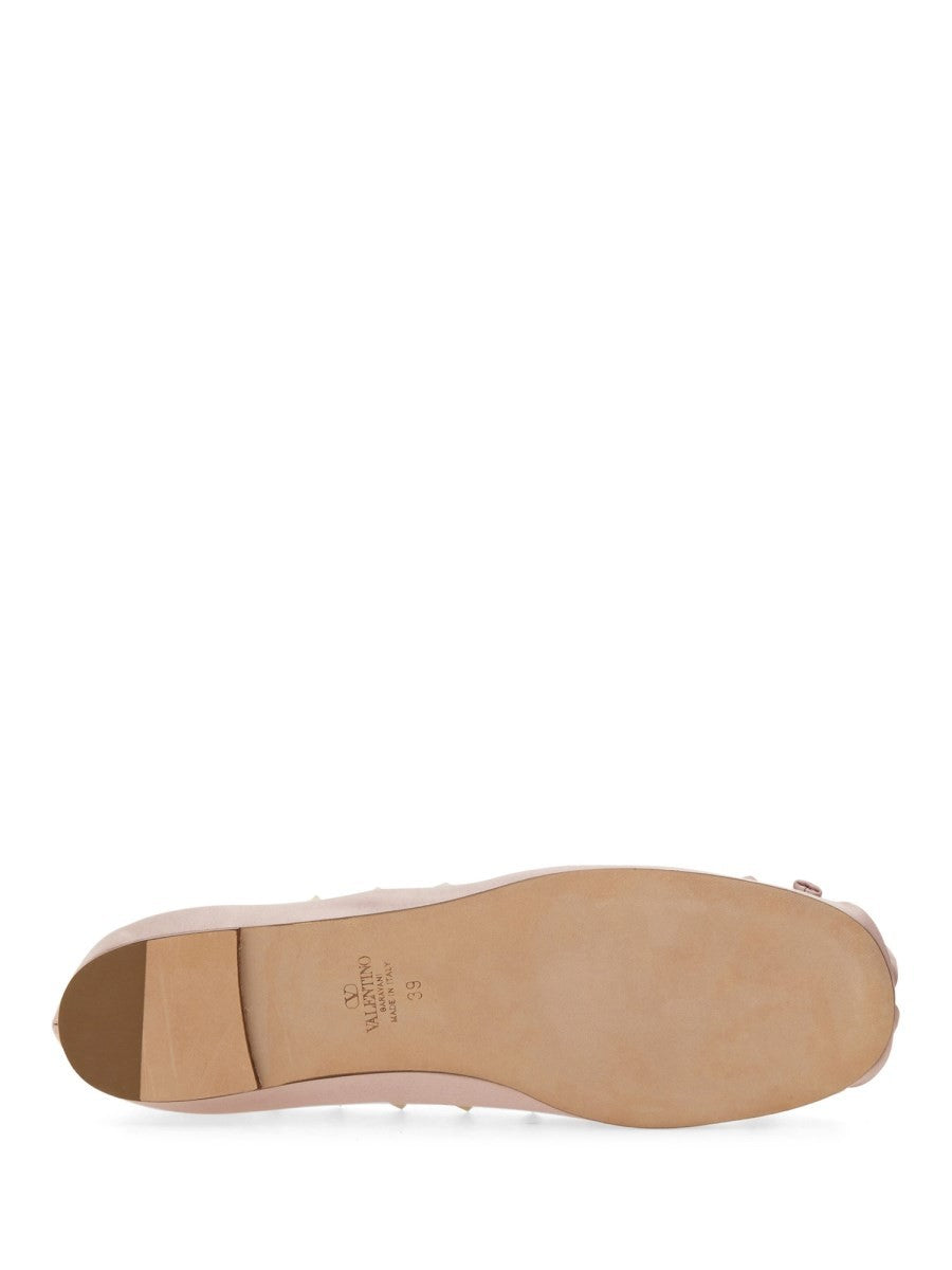 BALLERINES ROCKSTUD EN SATIN