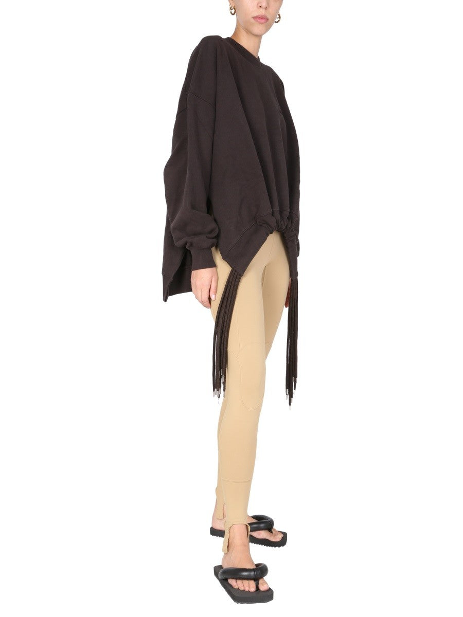 Logoed Elastic Band Scuba Leggings