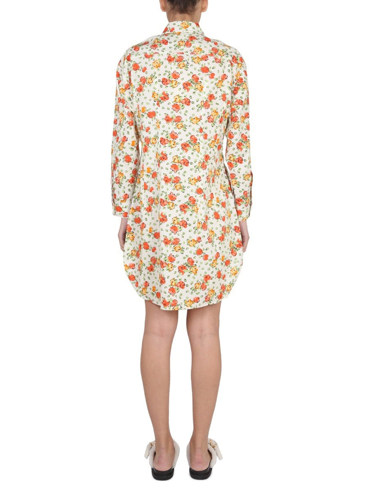 SHIRT DRESS WITH FLORAL PATTERN | Basement 88