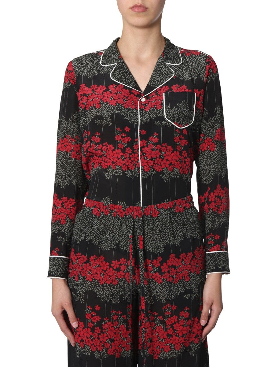 SHIRT WITH DREAMING PEONY PRINT | Basement 88