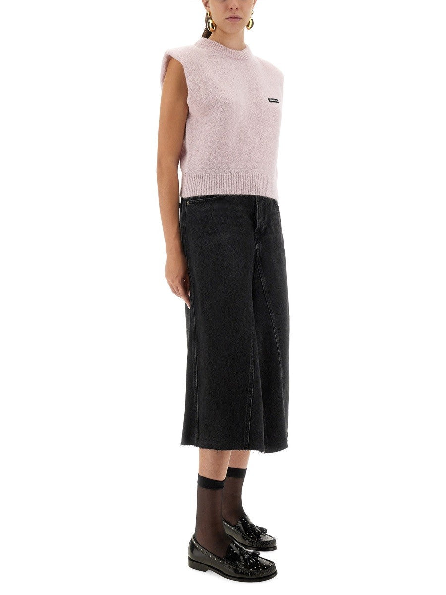 GILET COURT AVEC LOGO