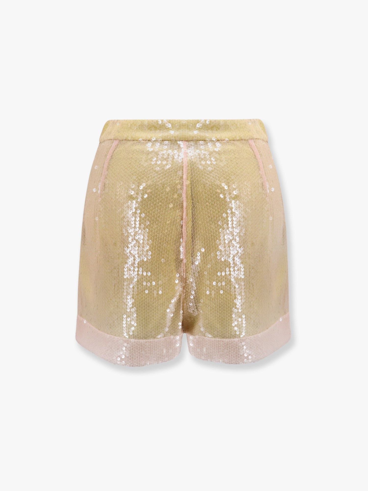 Shorts with allover sequins