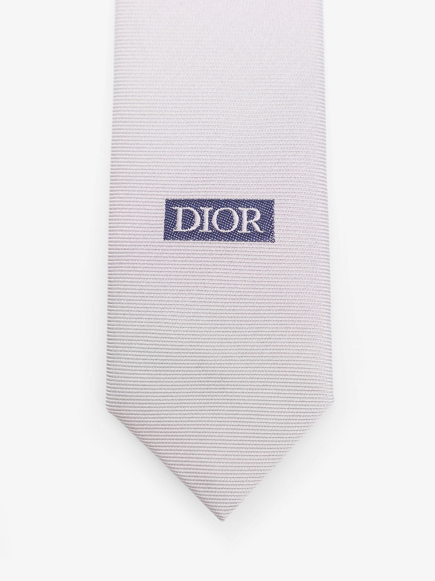 Cravate en soie avec monogramme logo brodé