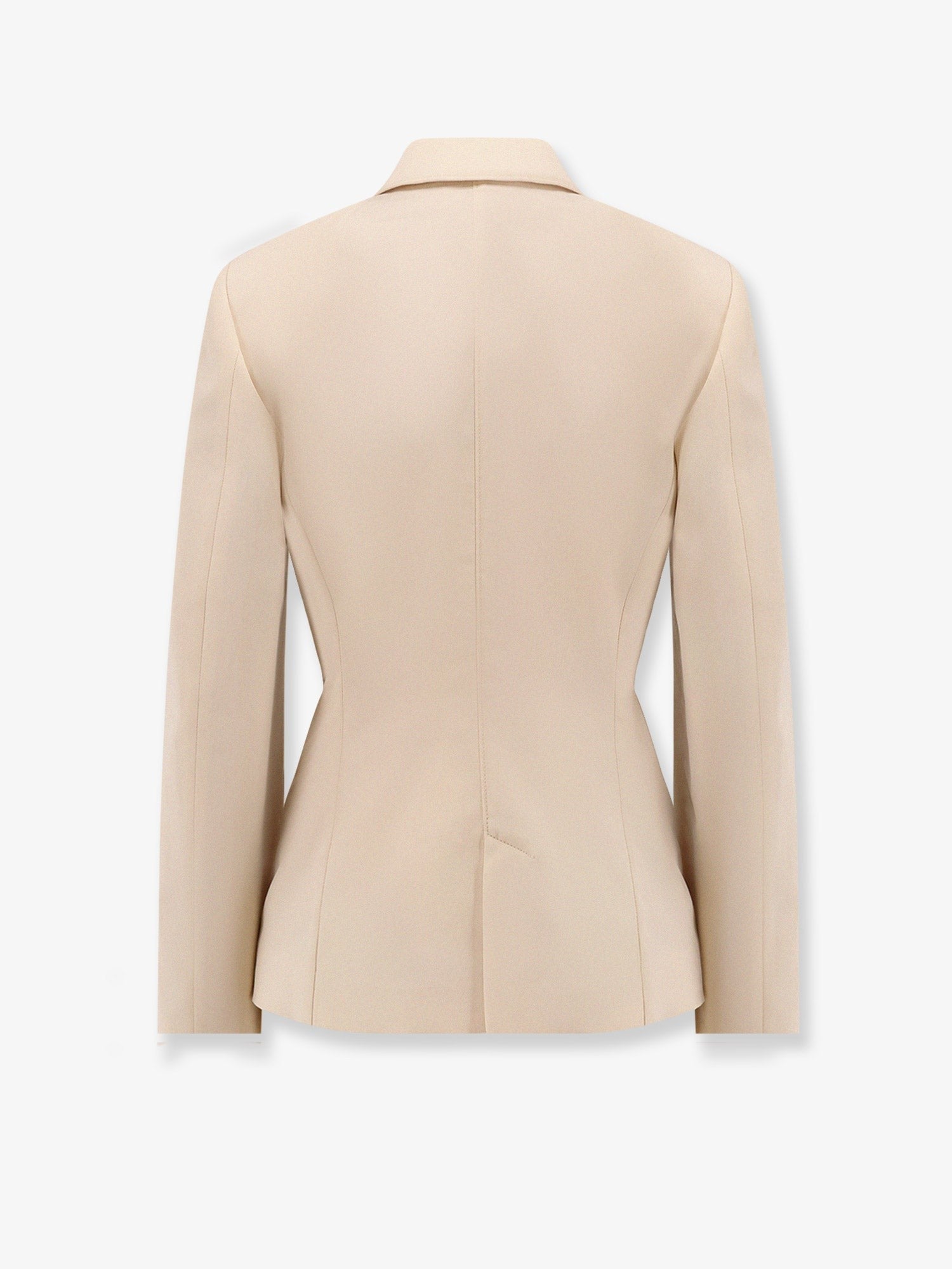 Blazer simple boutonnage en laine et viscose