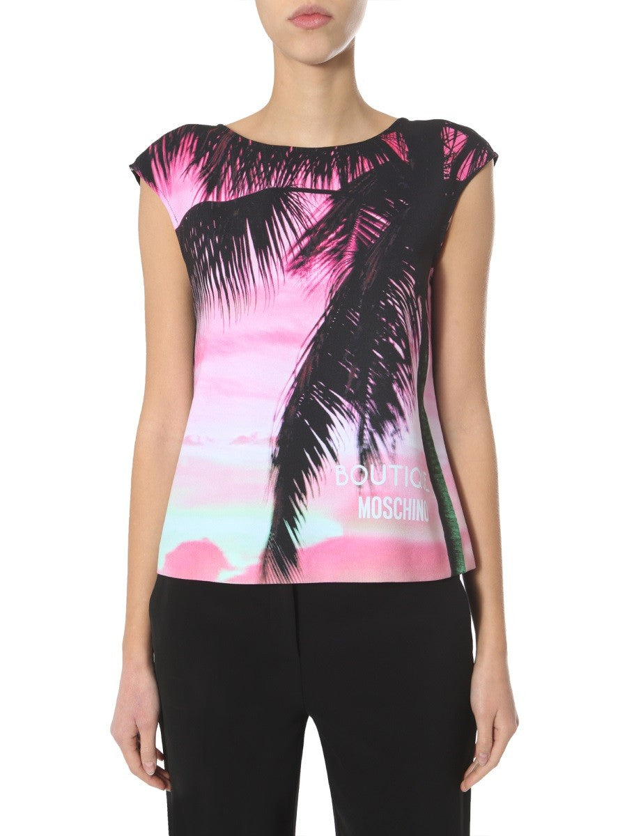 Round Neck Sleeveless Top