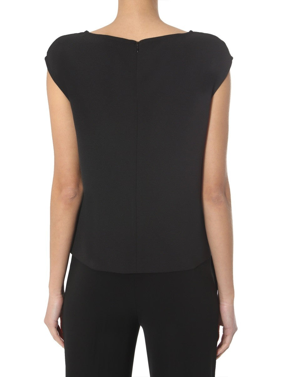 Round Neck Sleeveless Top