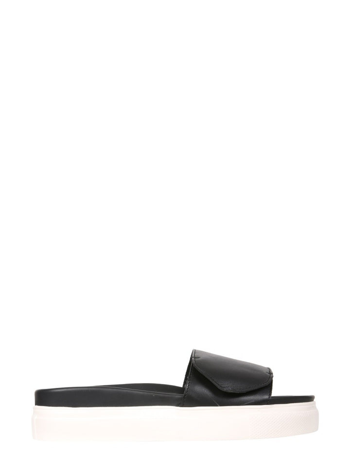 SLIDE SANDALS WITH LOGO | Basement 88
