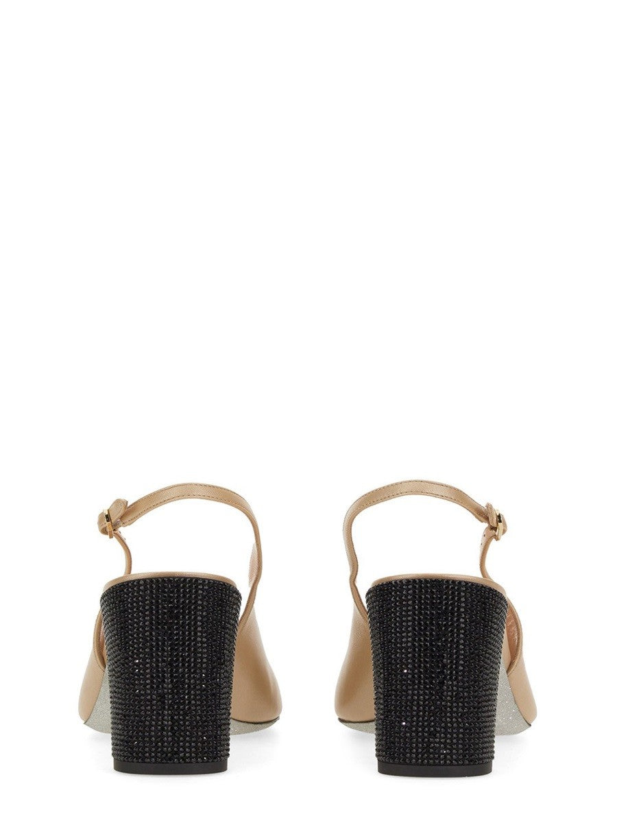 SLING BACK WITH RHINESTONES