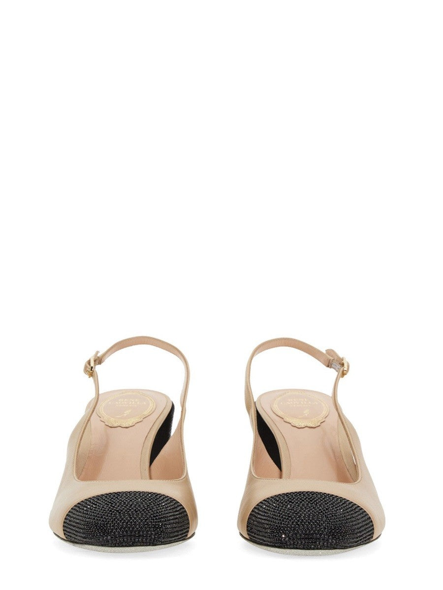 SLING BACK WITH RHINESTONES