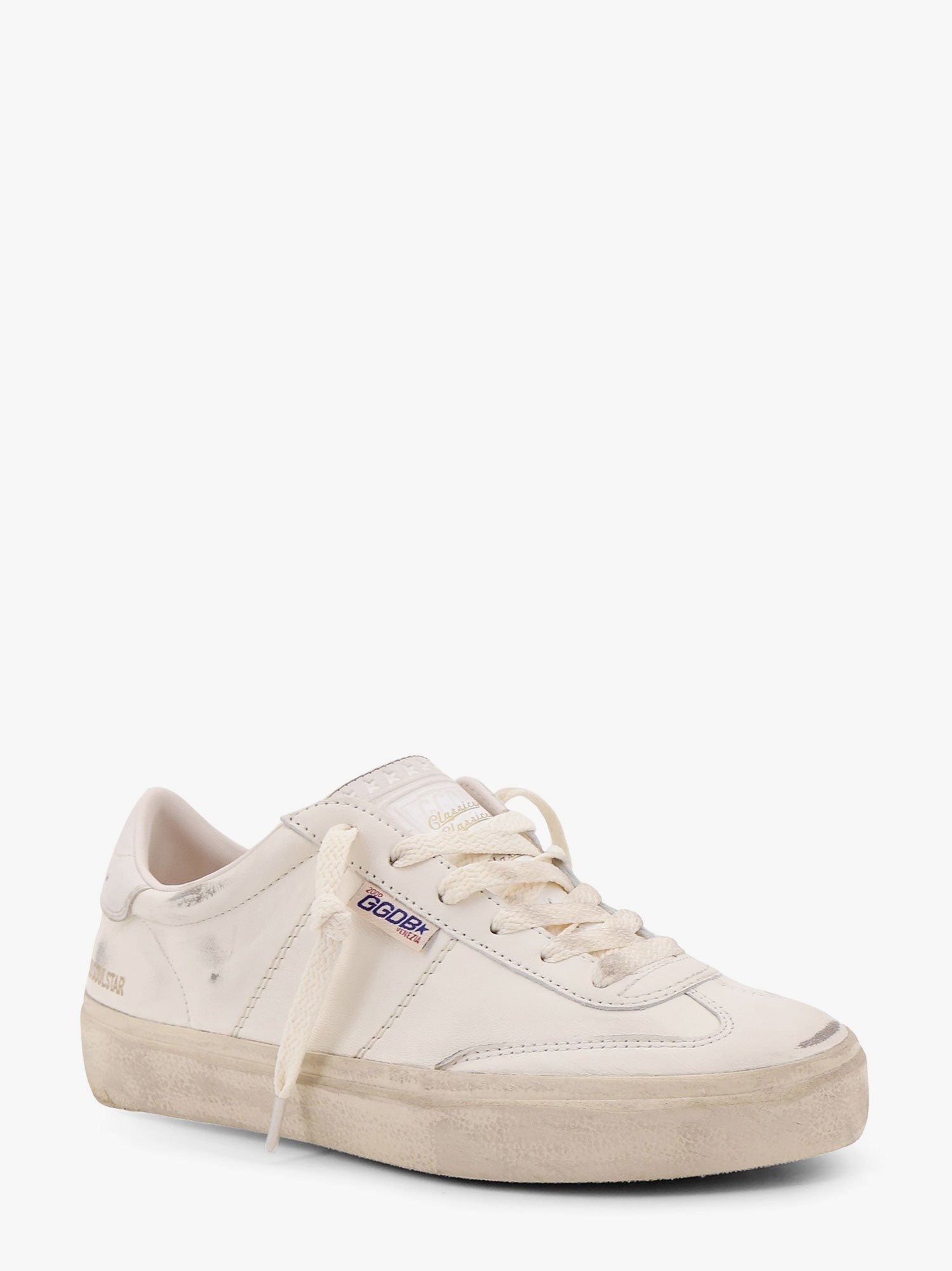 Baskets basses en cuir Soul Star avec effet usé
