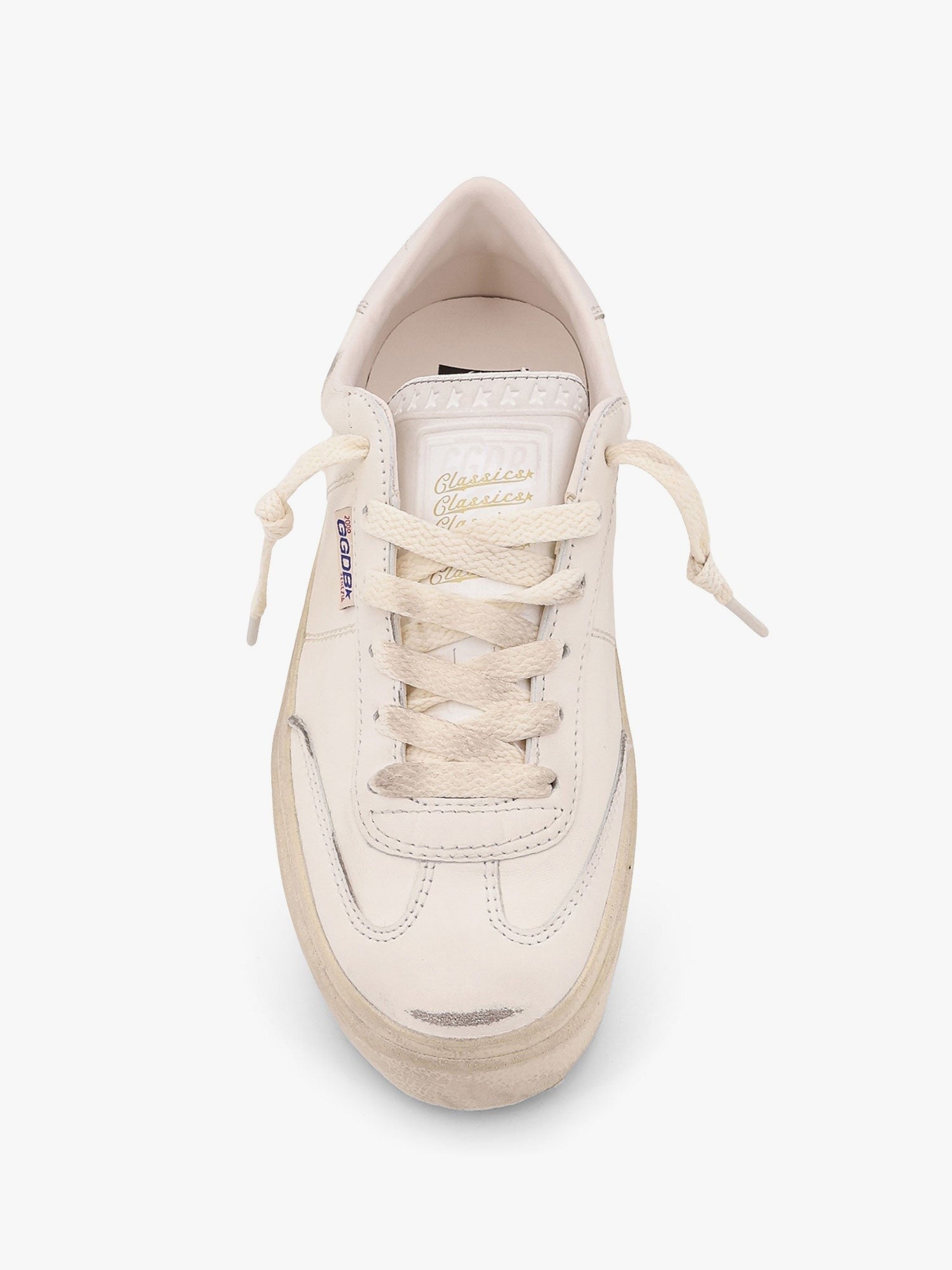 スニーカー Soul star low-top leather sneakers with used effect Soul star low-top leather sneakers with used effect | Golden