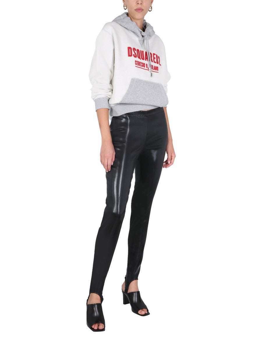 Zip Closure Sport Track Leggings