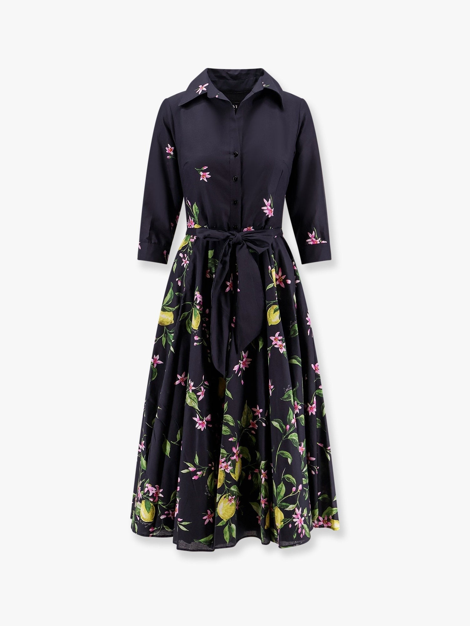 Spritz Cotton Chemisier Dress Multicolor Print