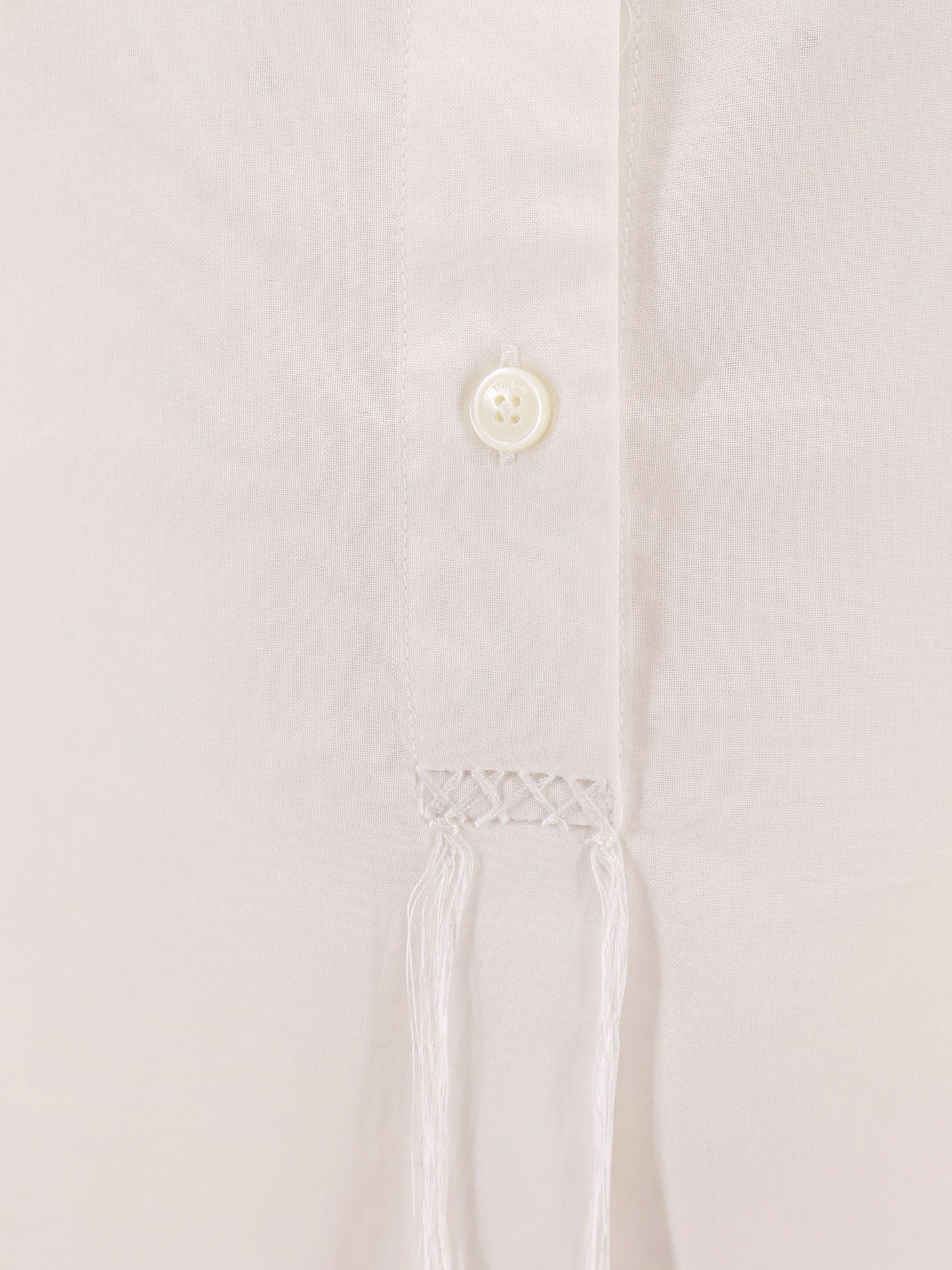 Chemise col montant en coton biologique