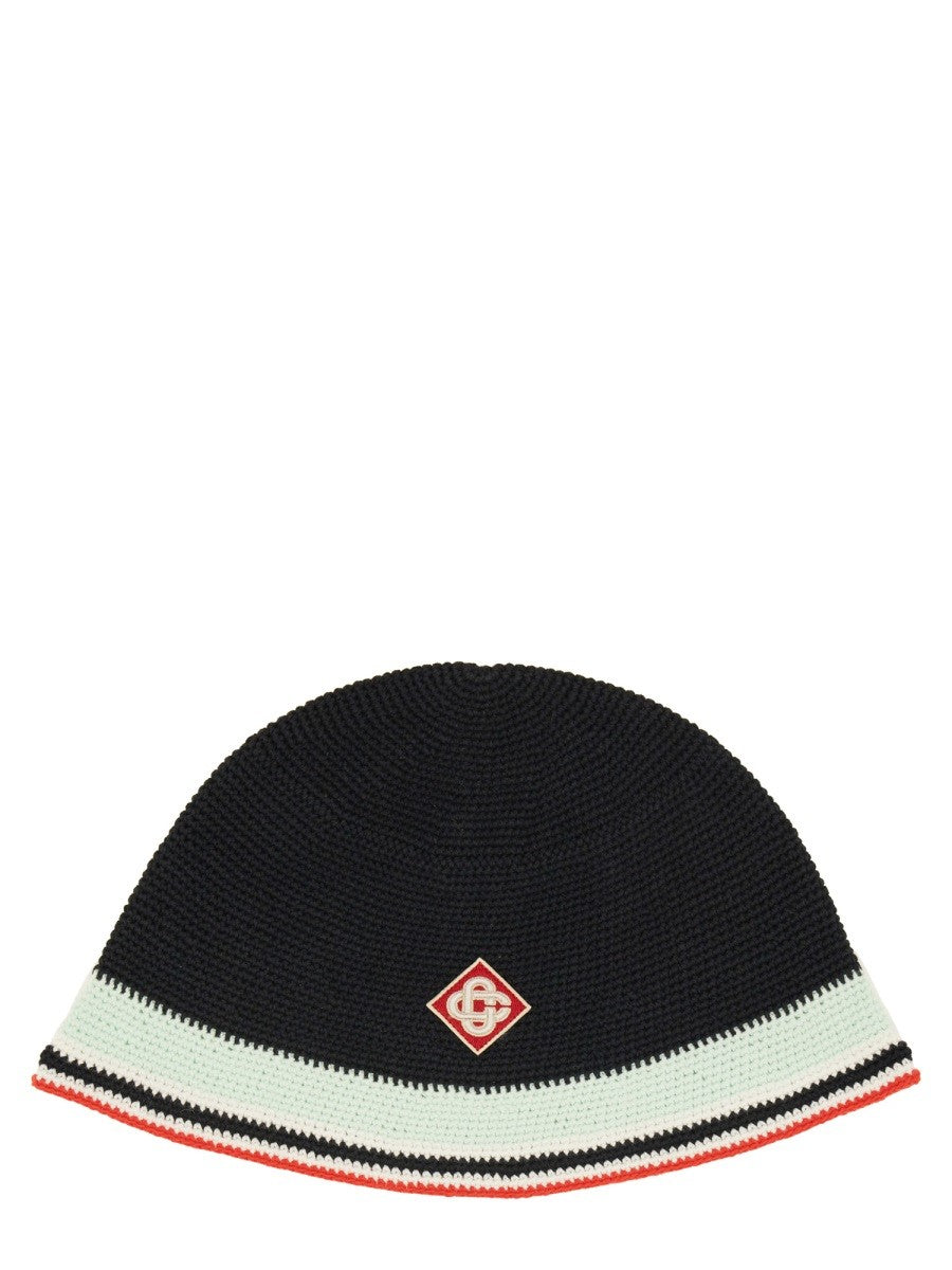 CROCHET HAT WITH LOGO