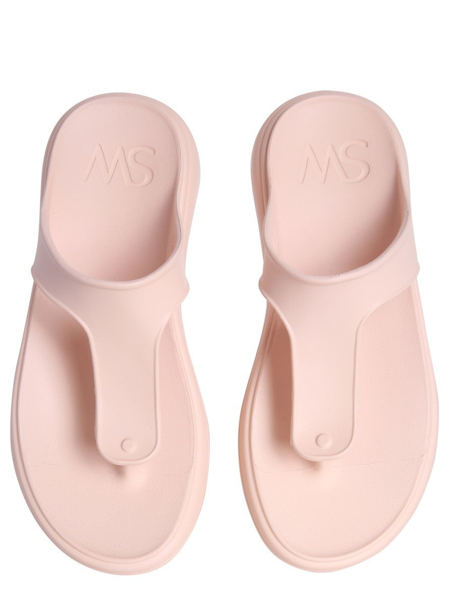 STUFLEX T-STRAP SLIDE SANDALS | Basement 88