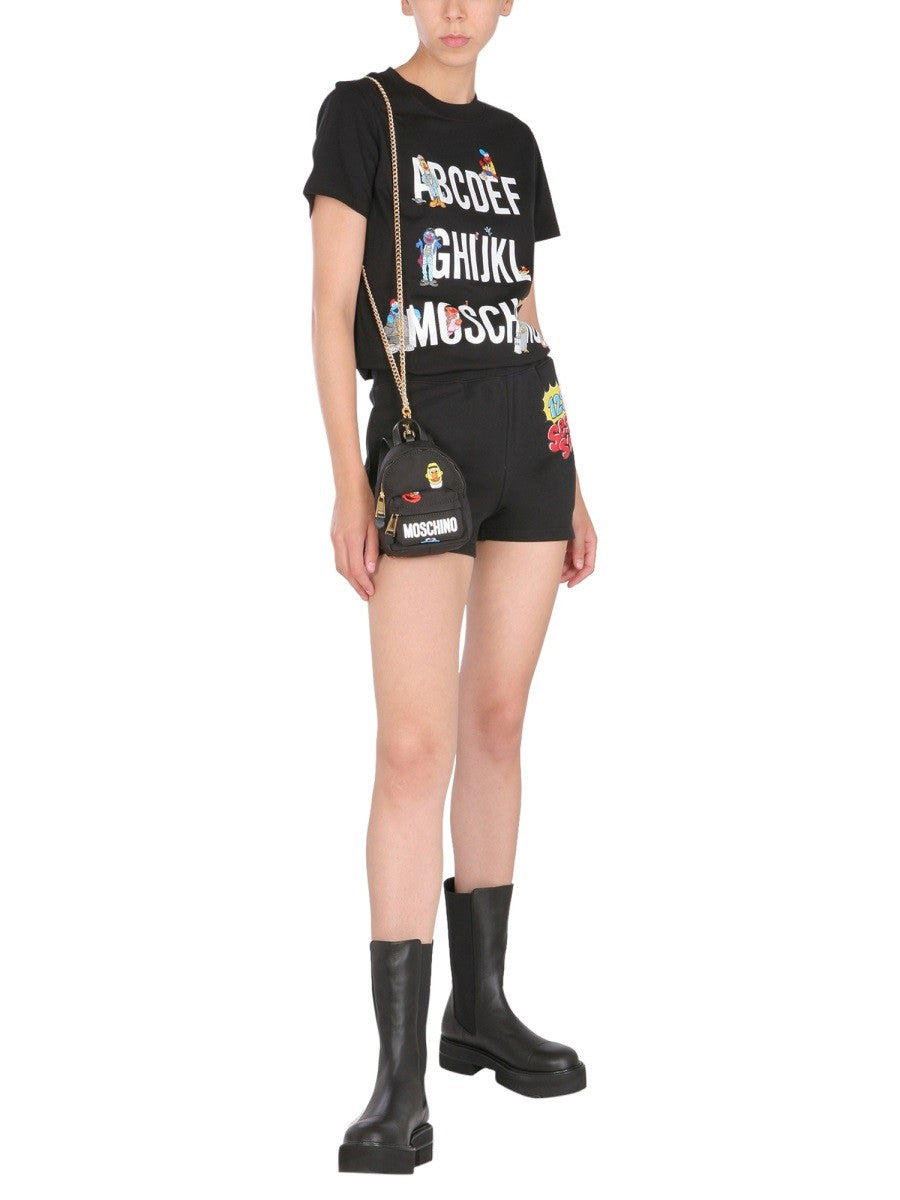 Elastic Waist Sweat Shorts