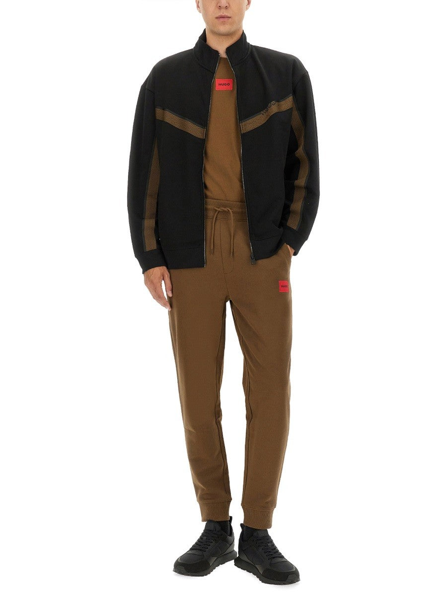 SWEATSHIRT WITH LOGO AND ZIPPER