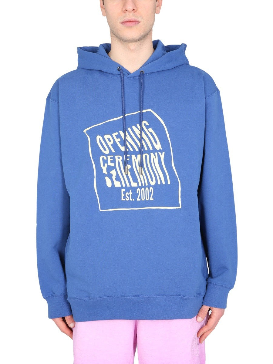 SWEATSHIRT WITH LOGO BOX | Basement 88
