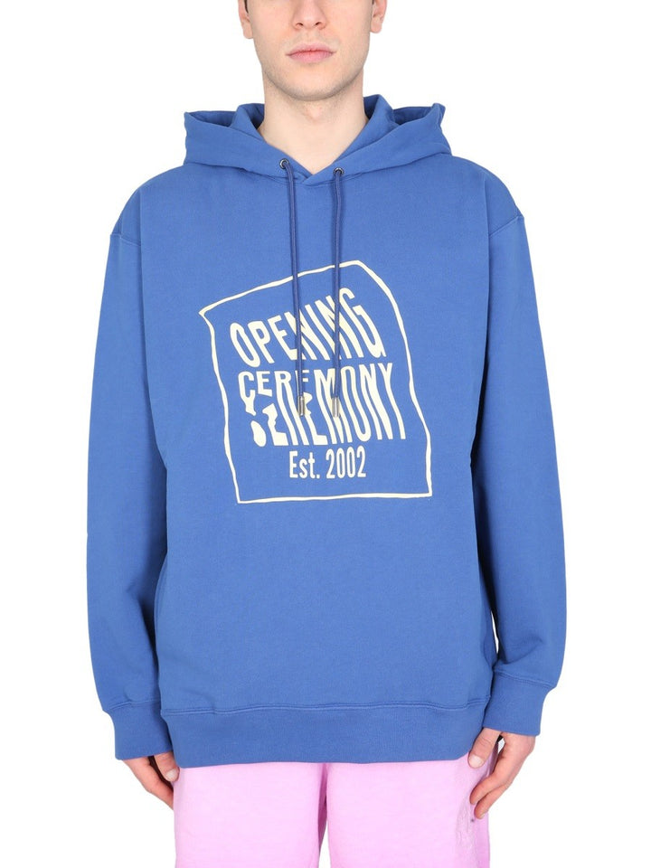 SWEATSHIRT WITH LOGO BOX | Basement 88