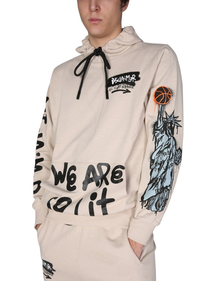 SWEATSHIRT WITH LOGO PRINT | Basement 88