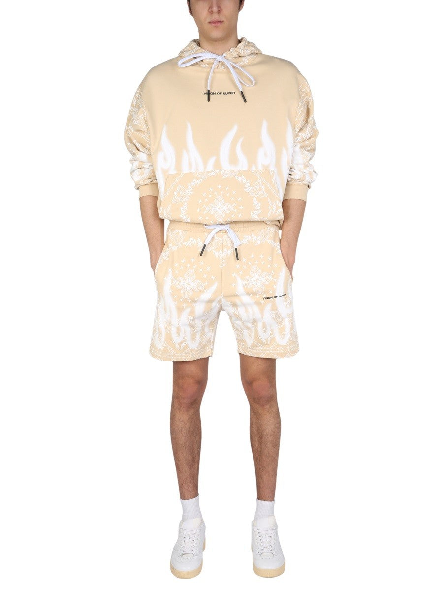 SWEATSHIRT WITH PAISLEY PATTERN | Basement 88