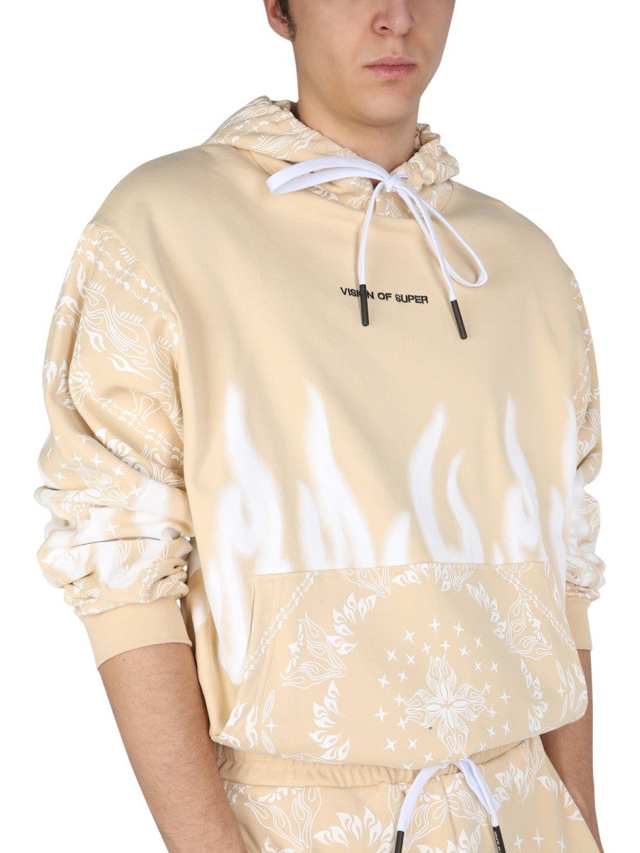 SWEATSHIRT WITH PAISLEY PATTERN | Basement 88
