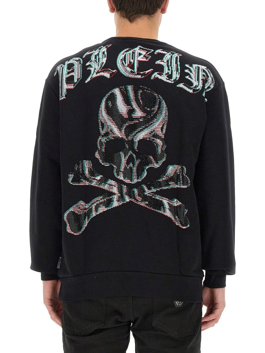 SWEAT-SHIRT AVEC LOGO STRASS