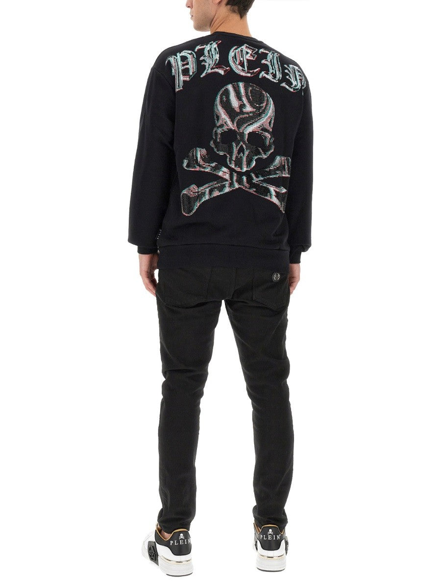 SWEAT-SHIRT AVEC LOGO STRASS